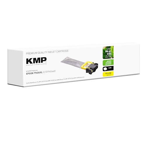 KMP Tintenpatrone passend für Epson T9454 Yellow (C13T945440) - für Workforce-Pro WF-C5210-Serie WF-C5290-Serie WF-C5710-Serie WF-C5790-Serie... etc. von KMP know how in modern printing