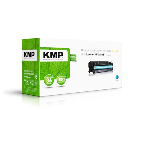 KMP Toner passend für Canon 718 - Cyan für: Canon i-SENSYS LBP-7200 Series/ LBP-7600 Series/ MF 720 Series/ MF 8300 Series/ MF 8500 Series etc. von KMP know how in modern printing