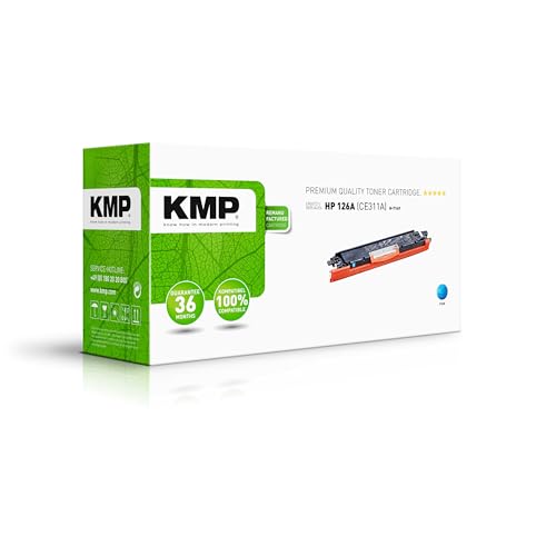 KMP Toner für HP 126A Cyan (CE311A) von KMP know how in modern printing