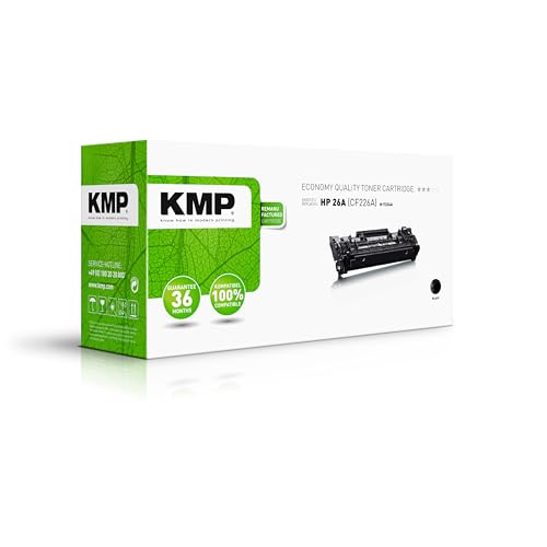 KMP Tonerkartusche passend für HP 26A Black (CF226A) ECO - H-T224A - für Laserjet Pro M402n M402dn, MFP M426dw M426fdn M426fdw... etc. von KMP know how in modern printing