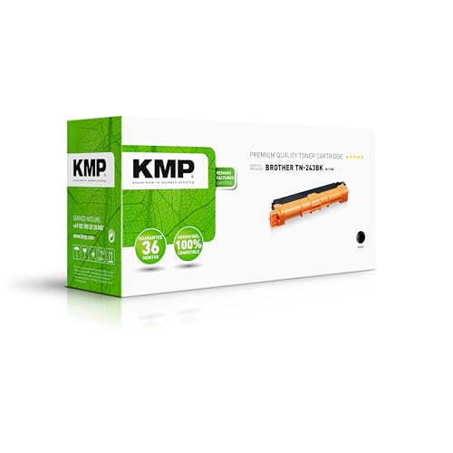 KMP Tonerkartusche passend für Brother TN243BK Black - B-T109 - für DCP-L3510CDW DCP-3517CDW DCP-L3550CDW, HL-L3210CW HL-L3230CDW HL-L3270CDW,... etc. von KMP know how in modern printing