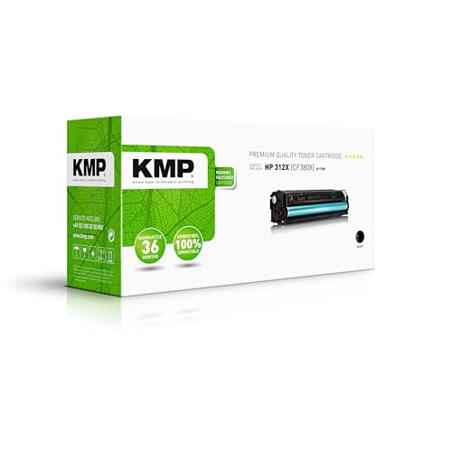 KMP Tonerkartusche passend für HP 312X Black (CF380X) - H-T189 - für Color Laserjet Pro MFP M476dn M476dw M476nw... etc. von KMP know how in modern printing