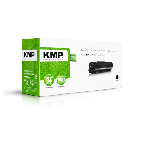 KMP Toner für HP Laserjet 1010/1012/1015, Text Qualität Inhalt 120g für ca. 2000 Seiten, schwarz von KMP know how in modern printing