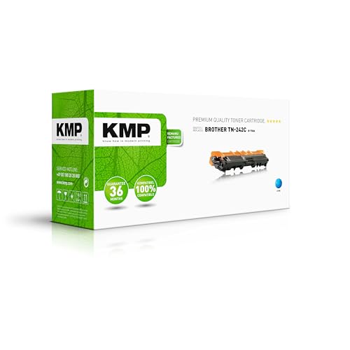 KMP Tonerkartusche passend für Brother TN242C Cyan - B-T58A - für Brother HL-3142CW, HL-3152CDW, HL-3172CDW, DCP-9017CDW, DCP-9022CDW, MFC-914... etc. von KMP know how in modern printing
