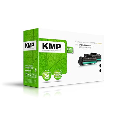KMP Tonerkartusche passend für HP 85A Black (CE285A) Doublepack - H-T154D - für HP Laserjet Pro M1132, M1212nf, M1217nfw, M1213nf MFP, P1102, ... etc. von KMP know how in modern printing