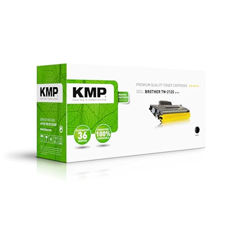 KMP Tonerkartusche passend für Brother TN2120 Black - B-T21 - für HL-2140 HL-2150N HL-2170W, DCP-7030 DCP-7045N, MFC-7320 MFC-7440N MFC-7840W,... etc. von KMP know how in modern printing