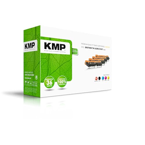 KMP Tonerkartusche passend für Brother TN242BK, TN242C, TN242M, TN242Y Multipack - B-T57V - für HL-3142CW HL-3152CDW HL-3172CDW, DCP-9017CDW D... etc. von KMP know how in modern printing