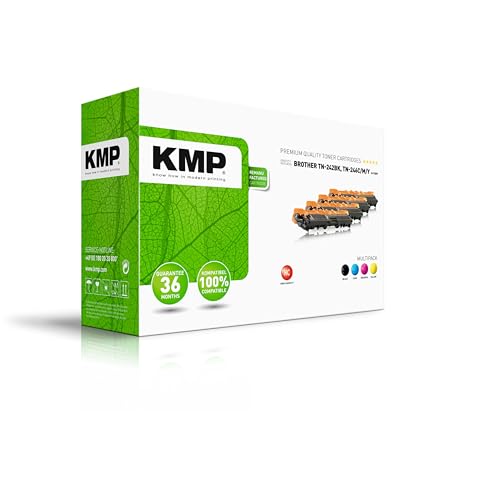 KMP Tonerkartusche passend für Brother TN242BK, TN246C, TN246M, TN246Y Multipack - für HL-3142CW HL-3152CDW HL-3172CDW, DCP-9017CDW DCP-9022CDW, etc. von KMP know how in modern printing