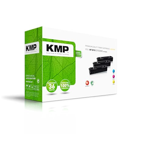 KMP Tonerkartusche passend für HP 201X (CF253XM) Multipack mit Chip - H-T215VX - für HP Color Laserjet Pro M252dw M252n, MFP M274n M277dw M277... etc. von KMP know how in modern printing