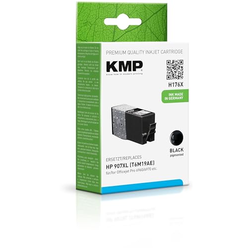 KMP Tintenpatrone für HP 907XL Black (T6M19AE) von KMP know how in modern printing