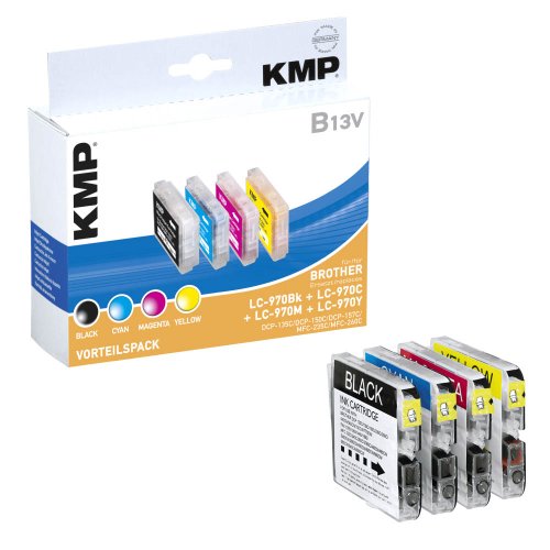 KMP know how in modern printing Multipack für Brother DCP-135C/DCP-150C, B13V, Set von KMP know how in modern printing