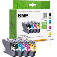 KMP Druckerpatronen B101V schwarz, cyan, magenta, gelb kompatibel zu brother LC-3213VAL, 4er-Set von KMP