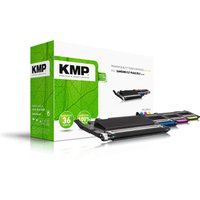 KMP Toner SA-T53V schwarz, cyan, magenta, gelb kompatibel zu SAMSUNG CLT-P406C (SU375A), 4er-Set von KMP