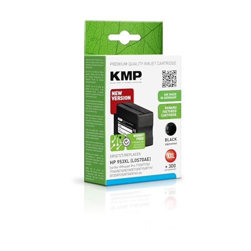 KMP Tintenpatrone passend für HP 953XL (L0S70AE) - für Officejet Pro 7720 7730 7740 8210 8218 8710 8715, etc. von KMP know how in modern printing