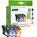 KMP Kompatibel Brother LC223VALBP Tintenpatrone Schwarz, Cyan, Magenta, Gelb von KMP