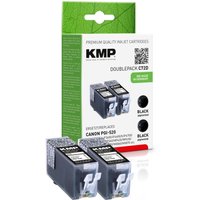 KMP Druckerpatronen C72D schwarz kompatibel zu Canon 2x PGI-520, 2er-Set von KMP
