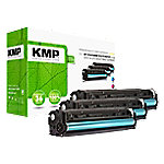 Kompatible KMP HP 131A Tonerkartusche U0SL1AM Cyan, Magenta, Gelb Multipack 3 Stück von KMP