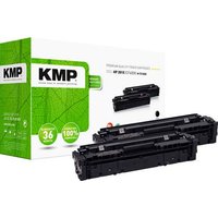 KMP Toner ersetzt HP HP 201X (CF400X) Kompatibel 2er-Pack Schwarz 2800 Seiten H-T215DX 2536,3021 von KMP