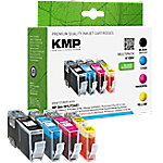 KMP Kompatibel HP 364 Tintenpatrone N9J73AE Schwarz, Cyan, Magenta, Gelb Multipack 4 Stück von KMP