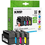 KMP Kompatibel HP 932XL /933XL Tintenpatrone C2P42AE Schwarz, Cyan, Magenta, Gelb Multipack 4 Stück von KMP