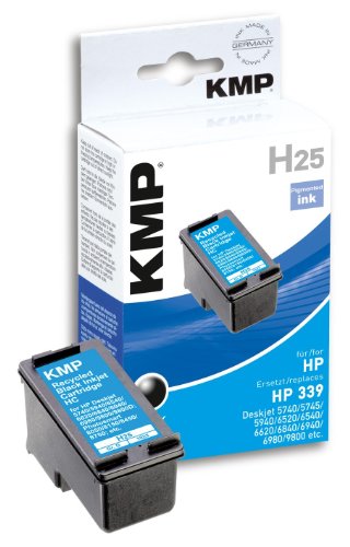 KMP H25 Tintenpatrone schwarz (ersetzt HP C8767E /339) von KMP know how in modern printing