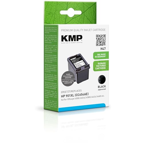 KMP Tintenpatrone passend für HP 901XL (CC654AE) - für HP Officejet 4500 J4524 J4580 J4624 J4680, etc. von KMP know how in modern printing