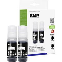 KMP Nachfülltinte ersetzt Epson 111, T03M1 Kompatibel 2er-Pack Schwarz E195 1649,0001 von KMP