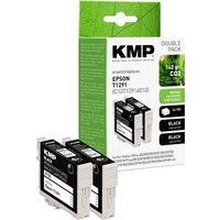 KMP Druckerpatrone ersetzt Epson T1291 Kompatibel 2er-Pack Schwarz E125D 1617,0021 von KMP