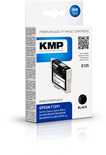 KMP Tintenkartusche für Epson Stylus SX420W, E125, black von KMP know how in modern printing