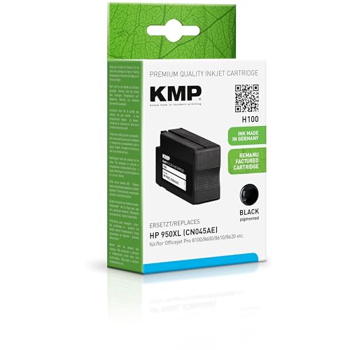 KMP Tintenpatrone passend für HP 950XL Black (CN045AE) - für Officejet Pro 8100 8600 8610 8620... etc. KMP Tintenpatrone passend für HP 950XL Black (CN045AE) - für Officejet Pro 8100 8600 8610 8620... etc. von KMP know how in modern printing