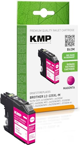 KMP Tintenpatrone ersetzt Brother LC225XLM Kompatibel einzeln Magenta B63M 1530,4006 von KMP