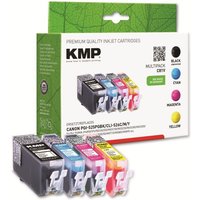Tintenpatronen-Set kompatibel für Canon PGI-525PGBK/CLI-526C/M/Y - KMP von KMP