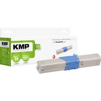 KMP Toner ersetzt OKI 44469724 Kompatibel Cyan 5000 Seiten O-T49CX von KMP