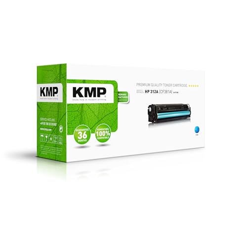 KMP Toner passend für 312A (CF381A) Cyan - für Color Laserjet Pro MFP M476dn, M476dw, M476nw, etc. von KMP know how in modern printing