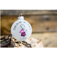 Bald Eine Tante/Onkel Sein - Weihnachtsverzierung Personalisiert Kostenlos von KMStudioEtsy