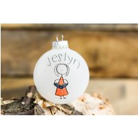 Bibliothekarin/Bücherwurm - Weihnachtsschmuck Personalisiert Kostenlos von KMStudioEtsy