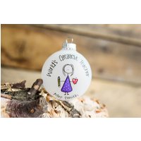 Der Größte Lehrer Der Welt - Lehrerberuf Weihnachtsverzierung Kostenlos Personalisiert Der Größte Lehrer Der Welt - Lehrerberuf Weihnachtsverzierung Kostenlos Personalisiert von KMStudioEtsy