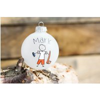 Feld/Boden Eishockey - Weihnachtsverzierung Kostenlos Personalisiert von KMStudioEtsy