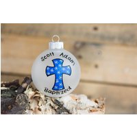 Getauftes/Erstkommunions Gewidmetes Kreuz - Weihnachtsverzierung Personalisiert Kostenlos von KMStudioEtsy