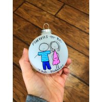 Zukünftige Eltern - Weihnachtsverzierung Personalisiert Kostenlos von KMStudioEtsy