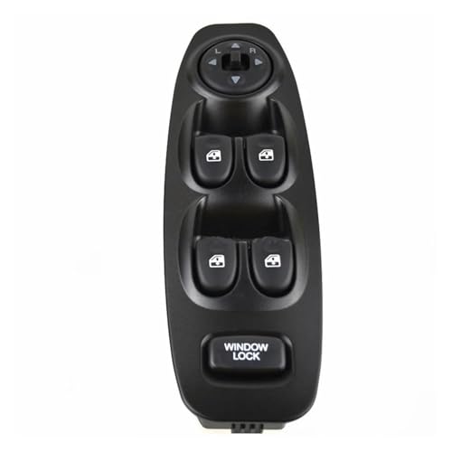 Fensterheber-Taste Für Hyundai Für Accent 2000-2005 OE 93570-25000 Grau Power Fensterheber Master Control Schalter(Black With Auto) von KMVPVGZHCN