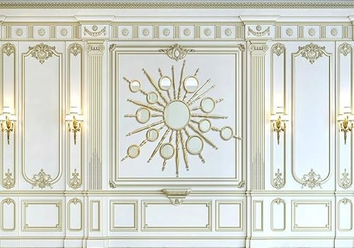 Vlies Fototapete Wandtapete Wandbilder 3D Effekt Goldener Entlastungskasten 1822 (400(B) x 280(H) cm) von KN-COLLECTION