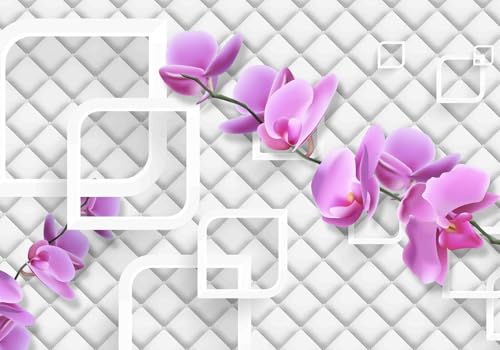 Vlies Fototapete Wandtapete Wandbilder 3D Einfache Phalaenopsis 1353 (300(B) x 210(H) cm) von KN-COLLECTION