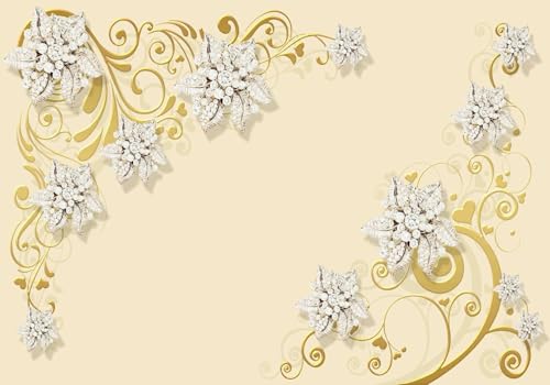 Vlies Fototapete Wandtapete Wandbilder 3D Europäische Moderne Tapete 1678 (350(B) x 245(H) cm) von KN-COLLECTION