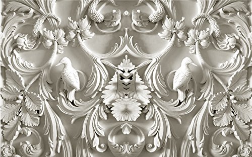 Vlies Fototapete Wandtapete Wandbilder 3d Relief Klassische Weisse 1826 (200(B) x 140(H) cm) von KN-COLLECTION