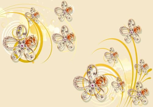 Vlies Fototapete Wandtapete Wandbilder Europäische Moderne Muster 1670 (500(B) x 300(H) cm) von KN-COLLECTION