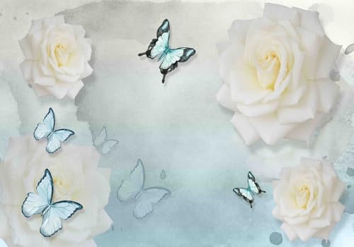 Vlies Fototapete Wandtapete Wandbilder Klassische Frische und Schöne Blumen 1663 (500(B) x 300(H) cm) von KN-COLLECTION