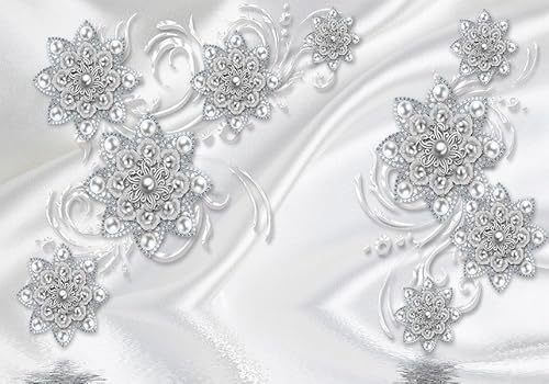 Vlies Fototapete Wandtapete Wandbilder Moderne Blume Tapete 1780 (500(B) x 300(H) cm) von KN-COLLECTION