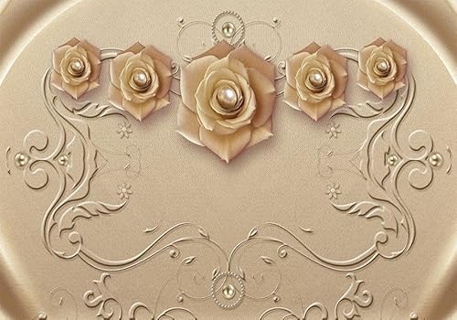 Vlies Fototapete Wandtapete Wandbilder Moderne Blume Tapete 1786 (400(B) x 200(H) cm) von KN-COLLECTION