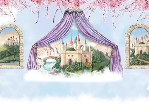 Vlies Fototapete Wandtapete Wandbilder Traumschloss Modernes Tapete 1491 (200(B) x 140(H) cm) von KN-COLLECTION